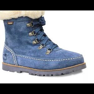 Lamo suede short boots, sz 7 NWOT